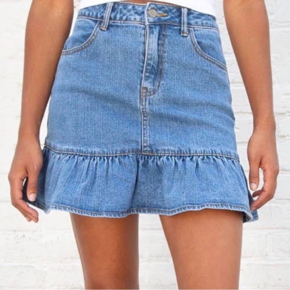 Brandy Melville Dresses & Skirts - John Galt Brandy Melville Flare Denim Skirt